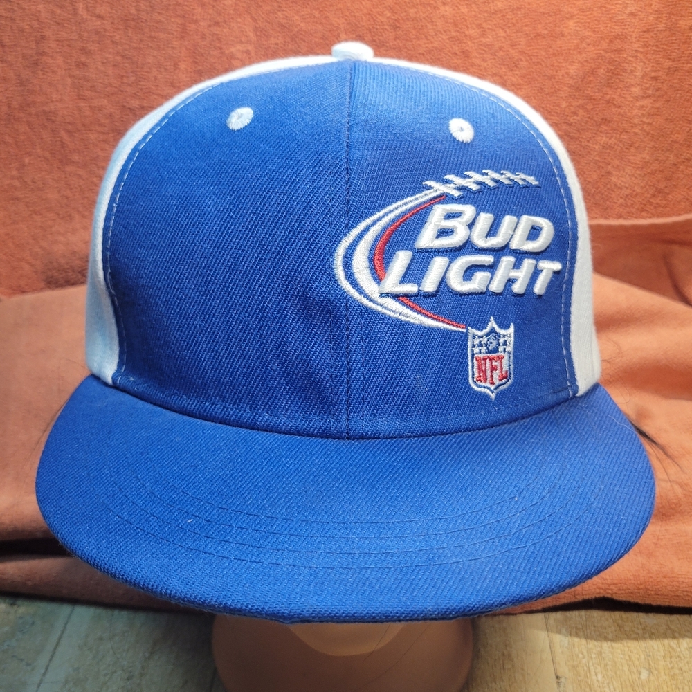 Bud Light NFL Hat Snapback Blue White